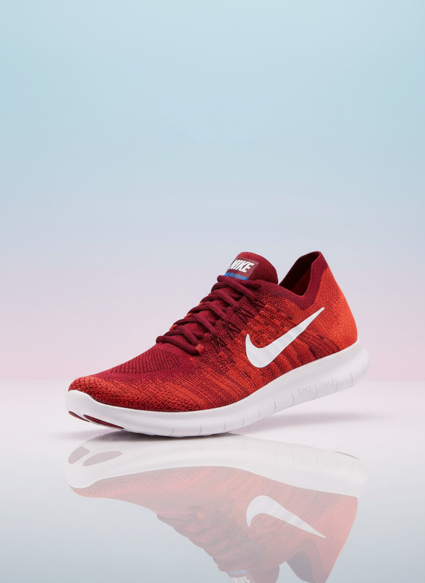 Running shoe composited into Studio Gradient