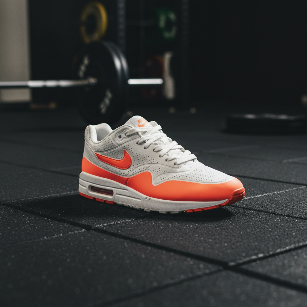 Sneaker composited into Gym Floor