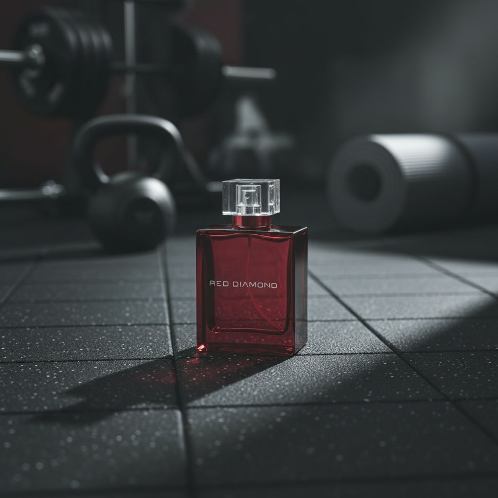 Product composited into the Gym Floor scene
