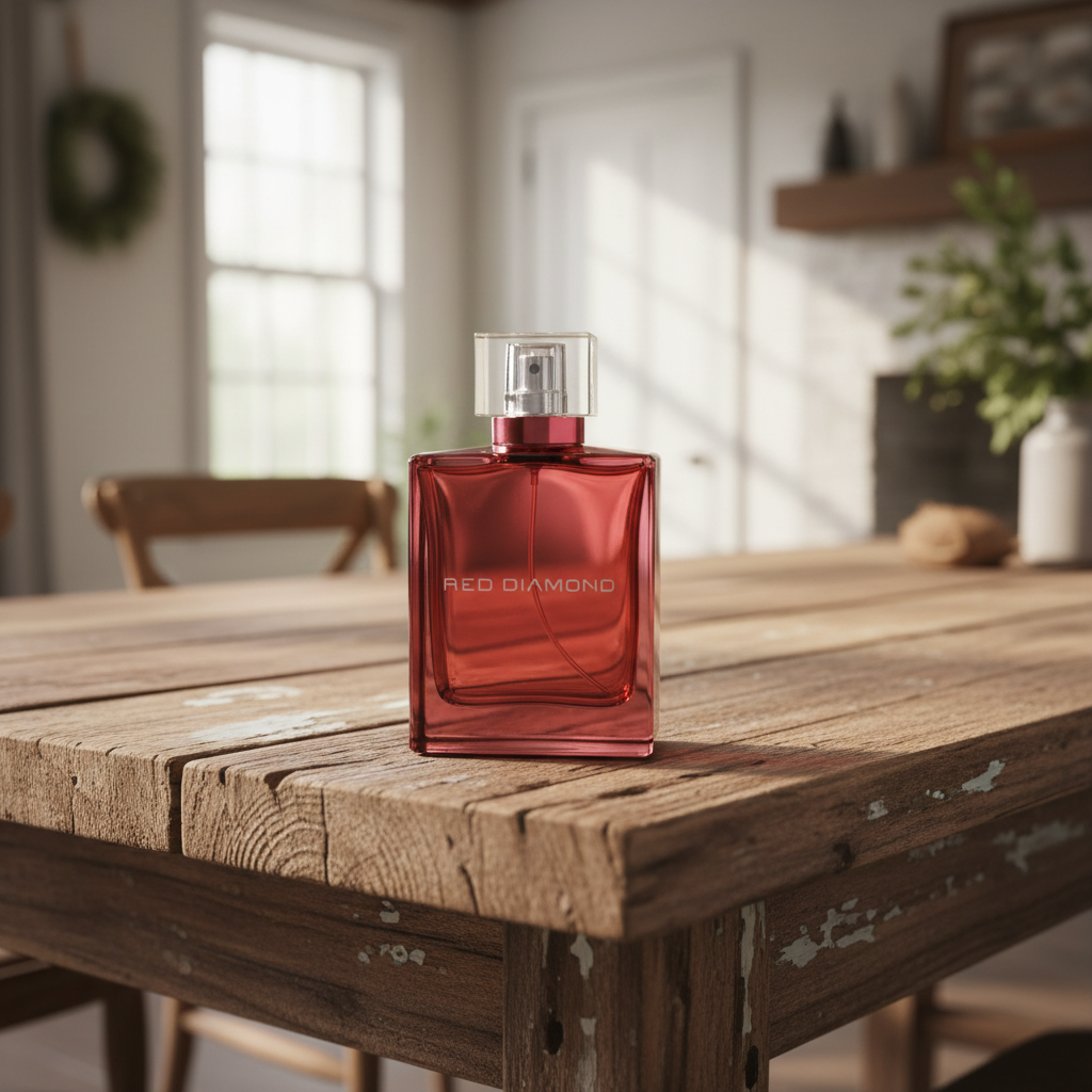 Product composited into the Rustic Wood scene