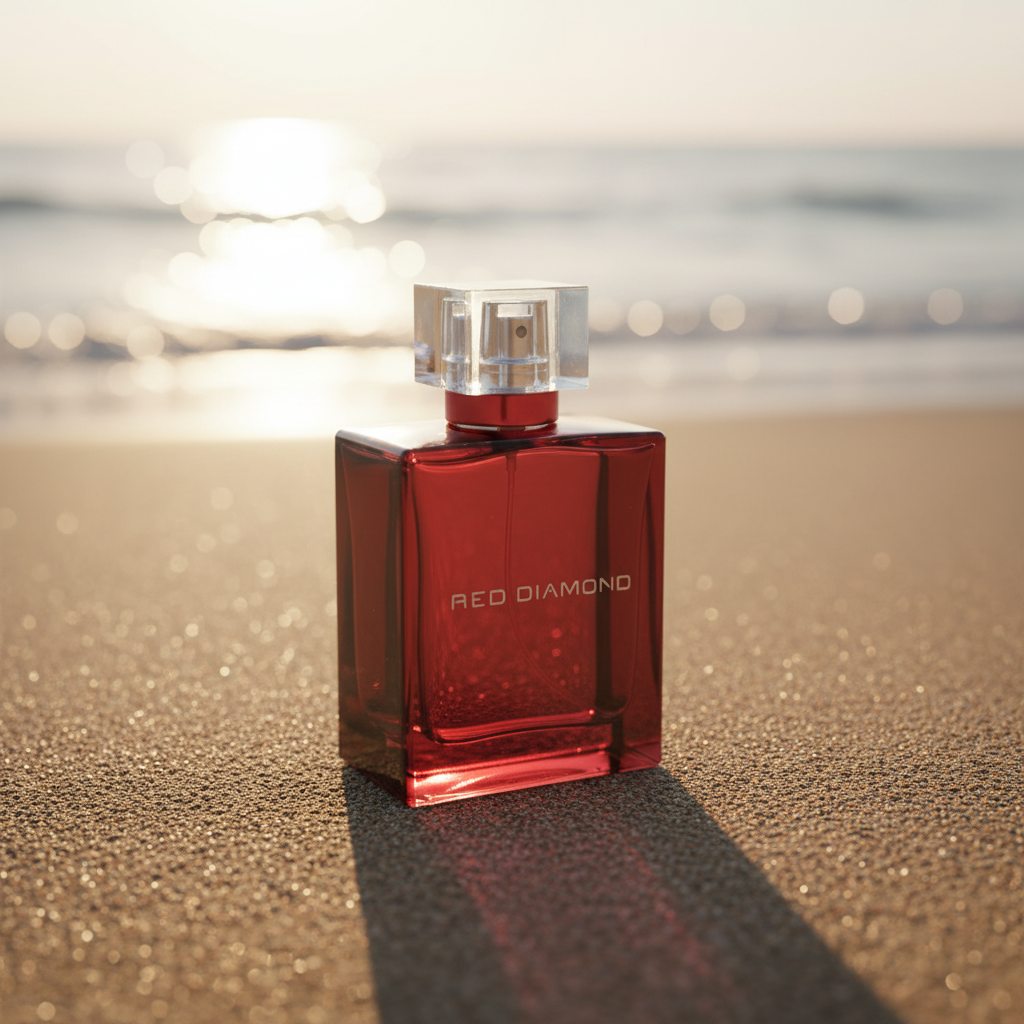 Product composited into the Sunny Beach scene