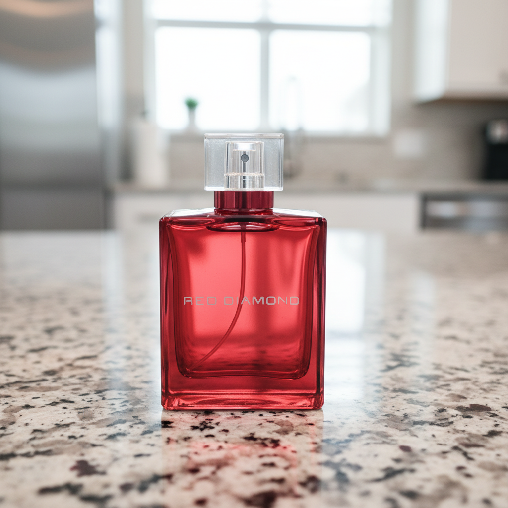 Product composited into the Granite Countertop scene