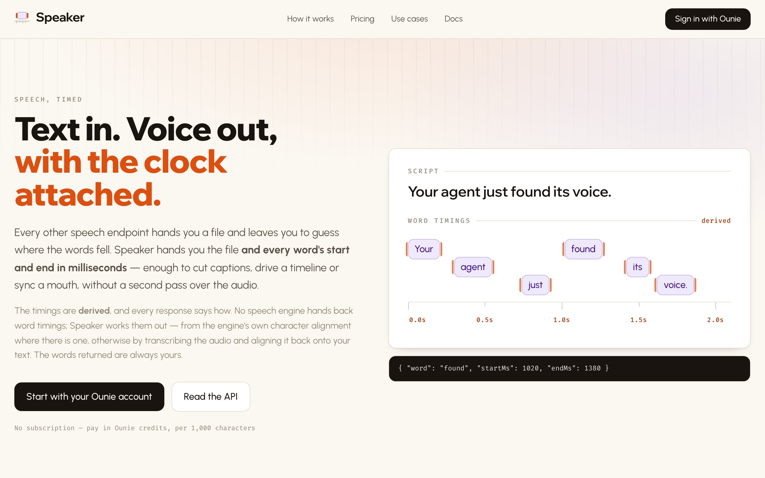 Speaker card